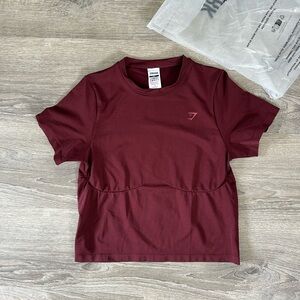 NEW Gymshark Soft Sculpt Short Sleeve Midi Top